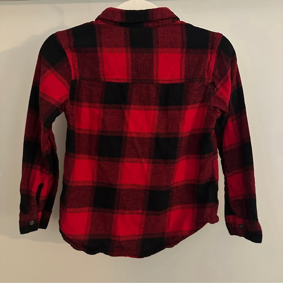 Old Navy Kids Red Plaid Shirt - Picture 3 of 3